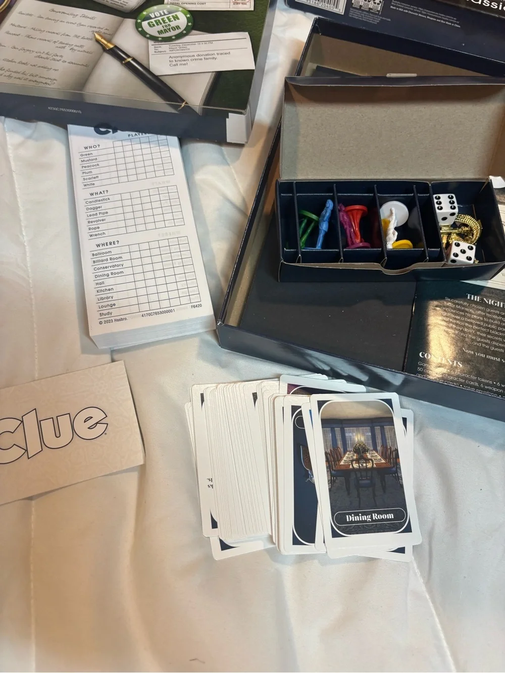 Clue Board Game for Ages 8 and Up, Reimagined Clue Game for 2-6 Players, Mystery